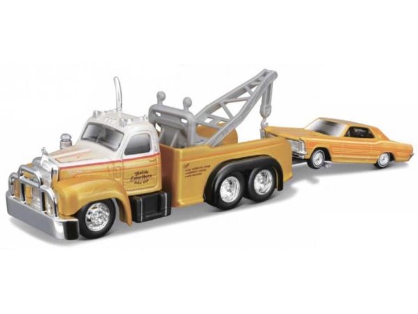 Mack B-61 TOW TRUCK 1953 - BUICK RIVIERA 1965 - Escala 1:64