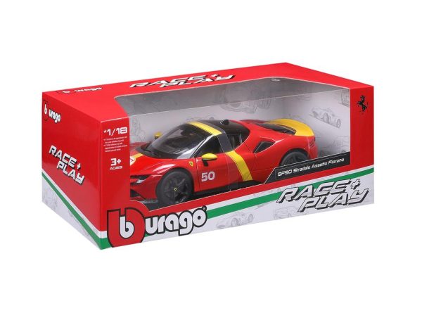 BBURAGO FERRARI Ferrari SF90 STRADALE ASSETTO FIORANO #50 LE MANS LIVERY - Escala 1:18 - Image 4