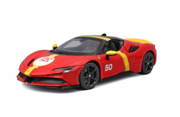 BBURAGO FERRARI Ferrari SF90 STRADALE ASSETTO FIORANO #50 LE MANS LIVERY - Escala 1:18