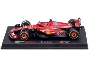 Ferrari SF-24 #16 CHARLES LECLERC 4th ITALY GP IMOLA 2024 (HARD CASE + STAND) Escala - 1:18
