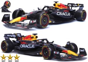 Red Bull RB19 #1 MAX VERSTAPPEN WINNER "QATAR" + "ABU DHABI" GP - LAST RACE SPECIAL 2023 - 2 CAR SET Escala 1:18