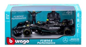 MERCEDES-AMG PETRONAS  F1 W14 E PERFORMANCE #44 LEWIS HAMILTON CARRO + FIGURA Escala 1:24
