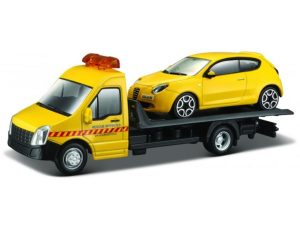 ALFA ROMEO MITO + FLATBED TRANSPORTER - Escala 1:43