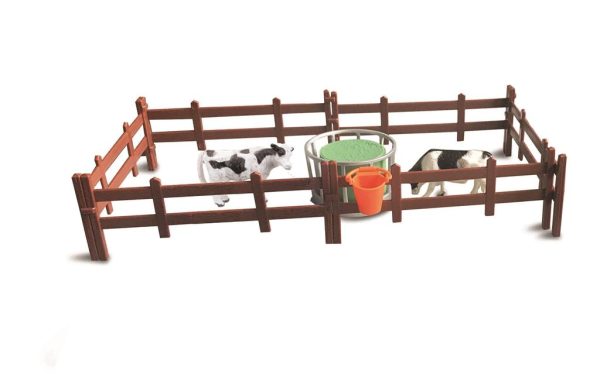 BBURAGO FARMLAND PLAYSET - ALIMENTAÇÃO DE VACA COM MASSEY FERGUSON TRACTOR Escala 10 CM - Image 4