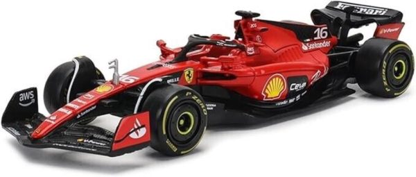 Ferrari SF-23 F1 #16 CHARLES LECLERC SEASON CAR 2023 WITH HELMET - Escala 1:43