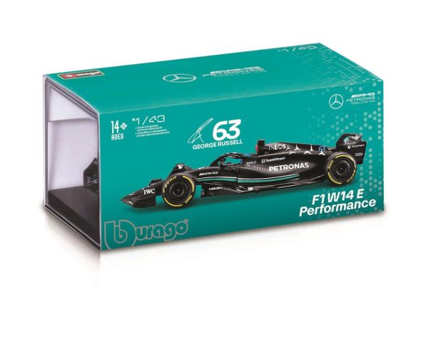 Mercedes Benz AMG W14 #63 GEORGE RUSSELL 2023 With Helmet - Escala 1:43 - Image 2