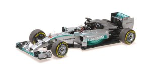 Mercedes Benz AMG PETRONAS F1 TEAM W05 #44 LEWIS HAMILTON WORLD CHAMPION 2014 Escala - 1:18
