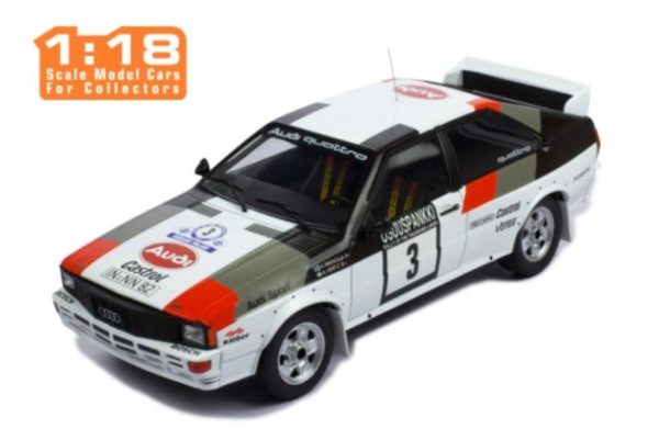 Audi QUATTRO #3 MIKKOLA/HERTZ 1000 LAKES RALLY 1982 Escala - 1:18