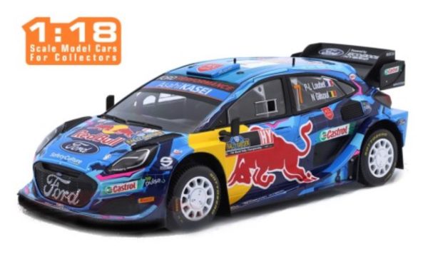 Ford PUMA #7 LOUBET/GILSOUL WRC1 RALLYE SCHWEDEN 2023 Escala - 1:18