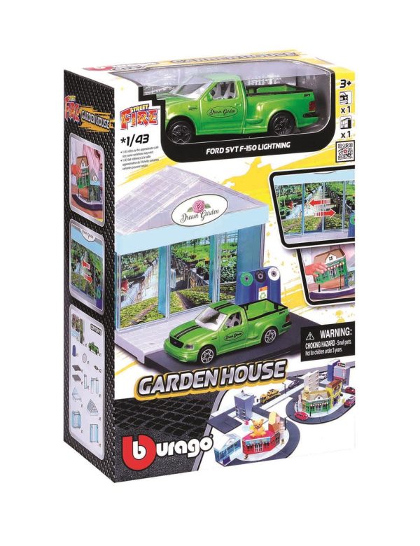 BBURAGO CITY "GARDEN HOUSE" + 1 CAR "KIT" Escala 1:43 - Image 2