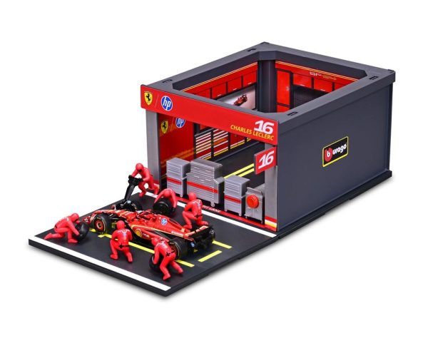 Ferrari SF-24 #16 CHARLES LECLERC 2024 - PIT PASS SET Escala -1:43