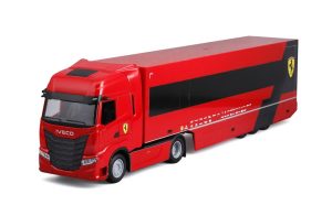 FERRARI Iveco S-WAY 570 RACING TRANSPORTER + F1 - SF24 Escala - 1:43