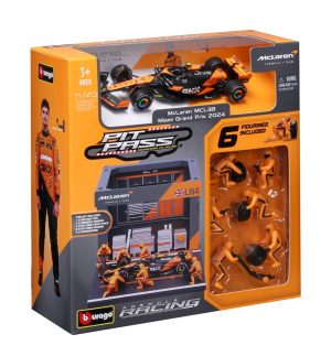 Mclaren MCL 38 #4 LANDO NORRIS 2024 - PIT PASS SET Escala -1:43