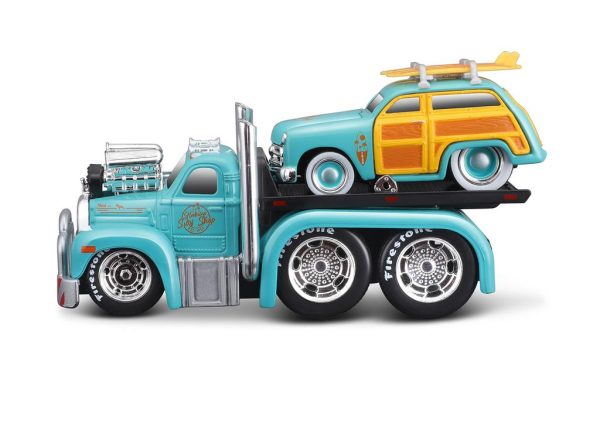 Mack B-61 FLATBED 1953 + FORD WOORDY 1950 - Escala 1:64 - Image 2