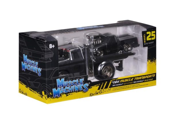 Chevrolet C60 1966 Flatbed + Chevrolet 454 ss Pick up 1993 -Escala  1:64 - Image 3