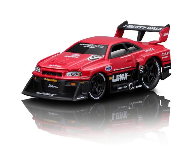 Nissan SKYLINE GT-R R34 LIBERTY WALK 1999 "MUSCLE MACHINES" - Escala 1:64