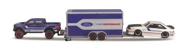 Ford F-150 SVT RAPTOR - CAR TRAILER - FORD SVT COBRA 1993 - Escala 1:64