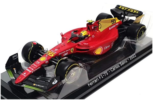 Ferrari F1-75 #55 CARLOS SAINZ 2022 - Monza Livery 75th ANNIVERSARY SPECIAL VERSION Escala 1:24