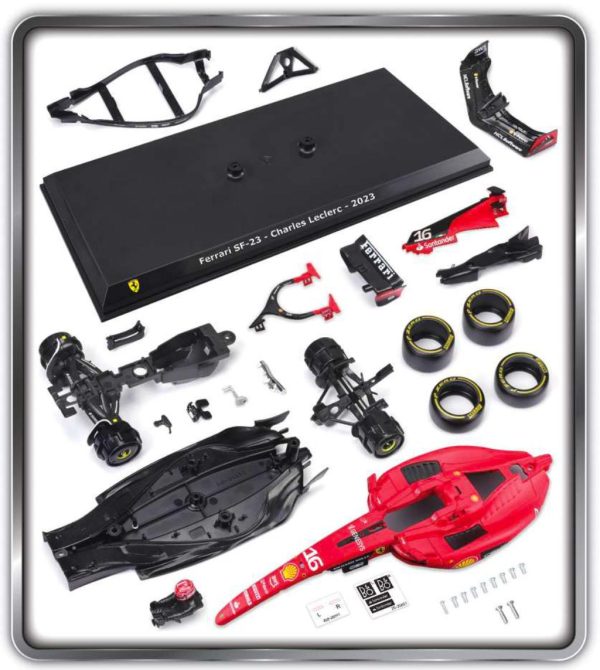 Ferrari SF23 #16 CHARLES LECLERC 2023 - WITH HELMET - KIT Escala - 1:24 - Image 2