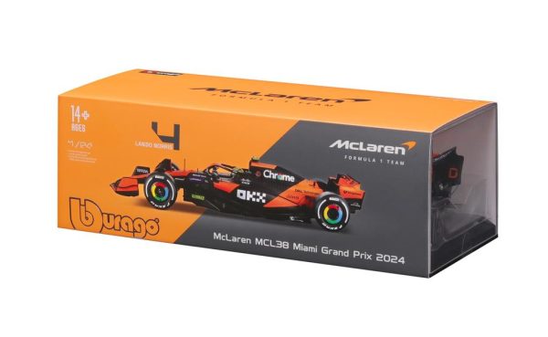 Mclaren MCL38 #4 LANDO NORRIS 2024 Escala - 1:24 - Image 4