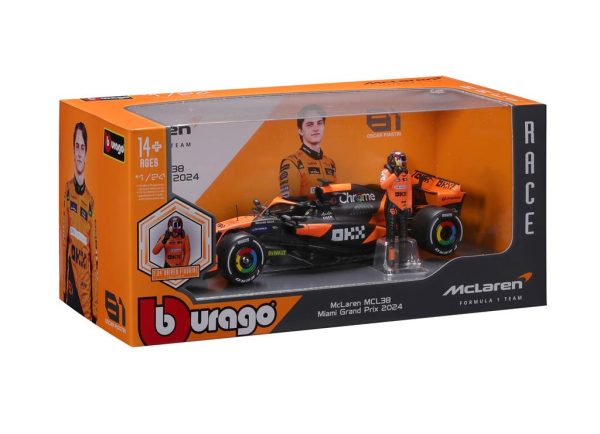 Mclaren MCL38 #81 OSCAR PIASTRI 2024 With figure Escala - 1:24 - Image 2