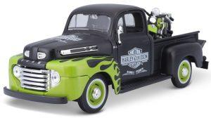 FORD F-1 PICK UP 1948 + FL PANHEAD 1948 'HARLEY-DAVIDSON' - Escala 1:24