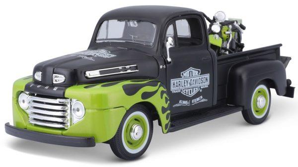 FORD F-1 PICK UP 1948 + FL PANHEAD 1948 'HARLEY-DAVIDSON' - Escala 1:24