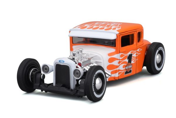 FORD A 1929 HARLEY-DAVIDSON - Escala 1:24