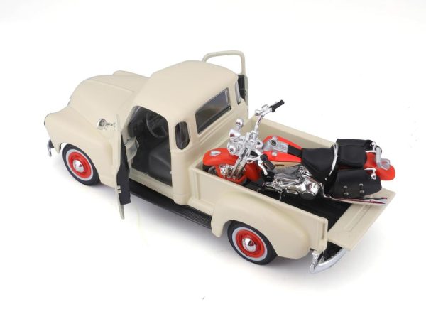CHEVROLET 3100 PICK UP 1950 + FLSTS HER SPRINGER 2001 'HARLEY DAVIDSON' - Escala 1:24 - Image 2