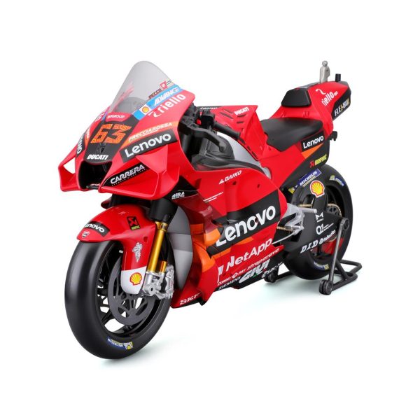 Ducati  DESMOSEDICI LENOVO TEAM #63 FRANCESCO BAGNAIA MOTO GP WORLD CHAMPION 2022 Escala - 1:6