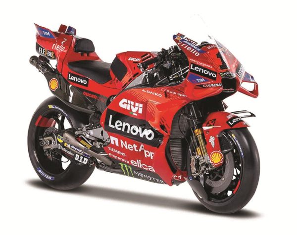 Ducati DESMOSEDICI LENOVO TEAM #1 FRANCESCO BAGNAIA MOTO GP WORLD CHAMPION 2023 - Escala 1:18