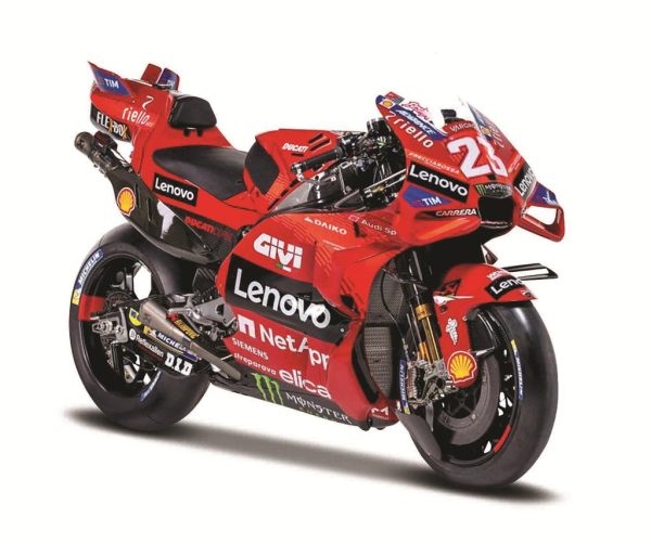 Ducati DESMOSEDICI LENOVO TEAM #23 ENEA BASTIANINI MOTO GP 2023 - Escala 1:18