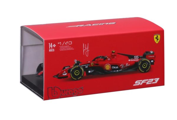 Ferrari SF-23 F1 #55 CARLOS SAINZ SEASON CAR 2023 c/capacete - Escala 1:43 - Image 4