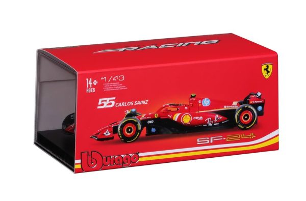 Ferrari SF-24 #55 CARLOS SAINZ F1 2024 With Helmet Escala - 1:43 - Image 12