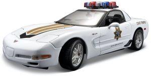 CHEVROLET CORVETTE Z06 POLICE 2001 - Escala 1:18