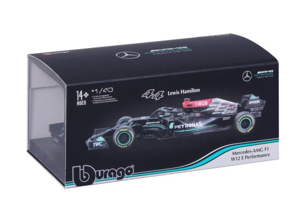 Mercedes Benz AMG F1 W12 EQ POWER+ #44 LEWIS HAMILTON 2021 c/capacete - Escala 1:43 - Image 3