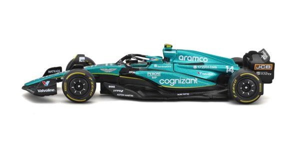 ASTON MARTIN ARAMCO COGNIZANT AMR23 #14 FERNANDO ALONSO 2023 W/ HELMET Escala 1:43 - Image 5