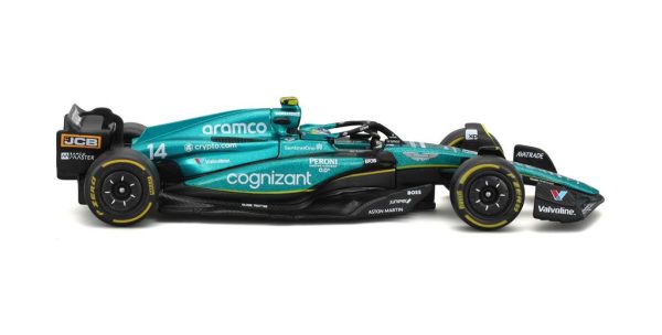 ASTON MARTIN ARAMCO COGNIZANT AMR23 #14 FERNANDO ALONSO 2023 W/ HELMET Escala 1:43 - Image 6