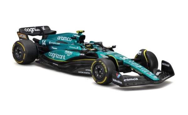 ASTON MARTIN ARAMCO COGNIZANT AMR23 #14 FERNANDO ALONSO 2023 W/ HELMET Escala 1:43 - Image 7