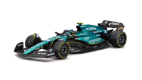 ASTON MARTIN ARAMCO COGNIZANT AMR23 #14 FERNANDO ALONSO 2023 W/ HELMET Escala 1:43