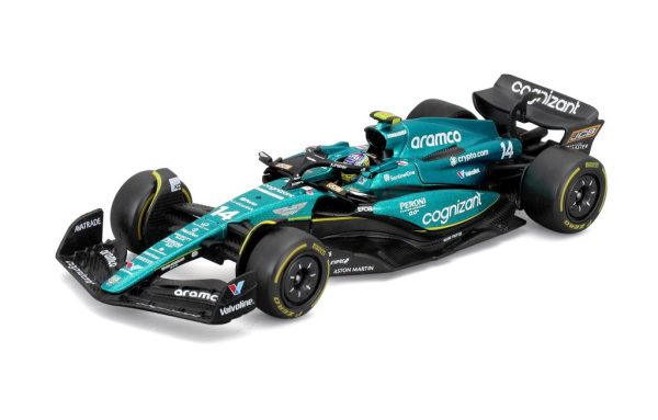ASTON MARTIN ARAMCO COGNIZANT AMR23 #14 FERNANDO ALONSO 2023 W/ HELMET Escala 1:43 - Image 9