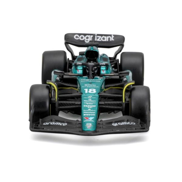 ASTON MARTIN ARAMCO COGNIZANT AMR23 #18 LANCE STROLL 2023 W/ HELMET Escala 1:43 - Image 9