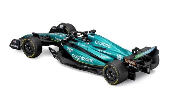 ASTON MARTIN ARAMCO COGNIZANT AMR23 #18 LANCE STROLL 2023 W/ HELMET Escala 1:43 - Image 2