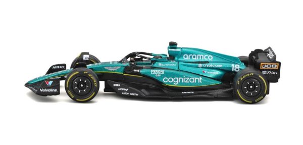 ASTON MARTIN ARAMCO COGNIZANT AMR23 #18 LANCE STROLL 2023 W/ HELMET Escala 1:43 - Image 7