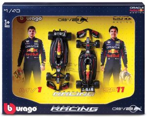 ORACLE RED BULL RACING RB20 #1 MAX VERSTAPPEN + #11 SERGIO PEREZ 2024 - 2 CAR SET Escala - 1:43