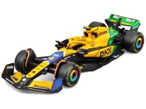 Mclaren MCL 38 #4 LANDO NORRIS 4th MONACO GP - SENNA 30th ANNIVERSARY LIVERY 2024 Escala - 1:43