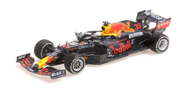 RED BULL RACING HONDA RB16B #33 MAX VERSTAPPEN - WINNER ABU DHABI GP 2021 W/PITBOARD WC 2021 Escala - 1:43