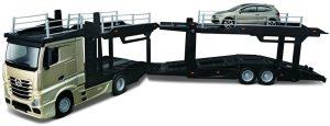 MERCEDES BENZ ACTROS 2545 MULTICARRO CARRIER + VW POLO GTI 2016 - Escala 1:43