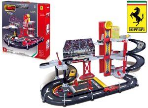 RACE & PLAY THREE-LEVEL RACING GARAGE + 1 FERRARI F12 - 1:43