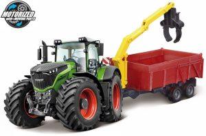 Fendt 1000 VARIO TRATOR + ATRELADO COMBINADO - Escala 10 CM